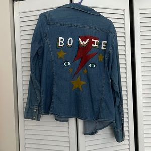 Hand Painted David Bowie Shirt